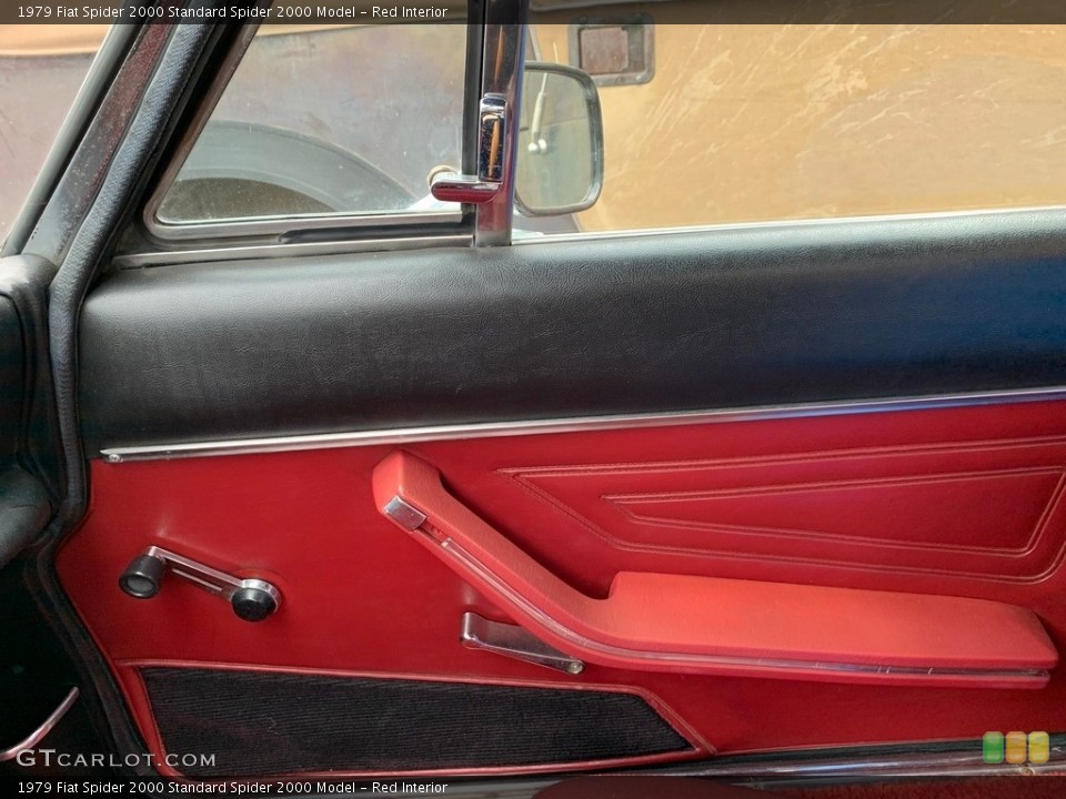 Red Interior Door Panel for the 1979 Fiat Spider 2000  #138706512
