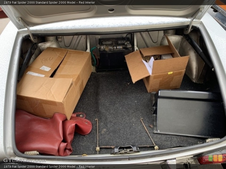 Red Interior Trunk for the 1979 Fiat Spider 2000  #138706563