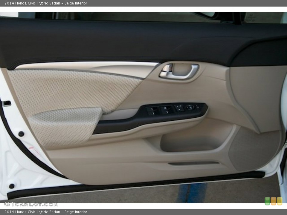 Beige Interior Door Panel for the 2014 Honda Civic Hybrid Sedan #138709572