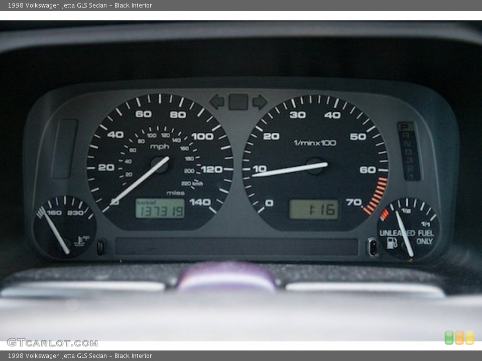Black Interior Gauges for the 1998 Volkswagen Jetta GLS Sedan #138710082