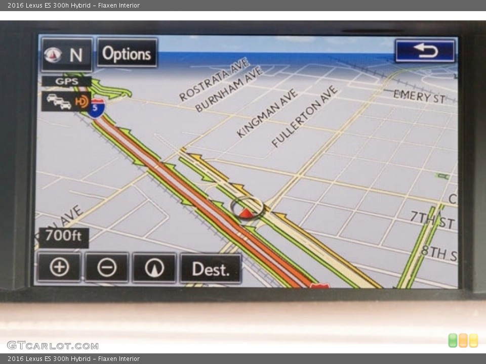 Flaxen Interior Navigation for the 2016 Lexus ES 300h Hybrid #138711684