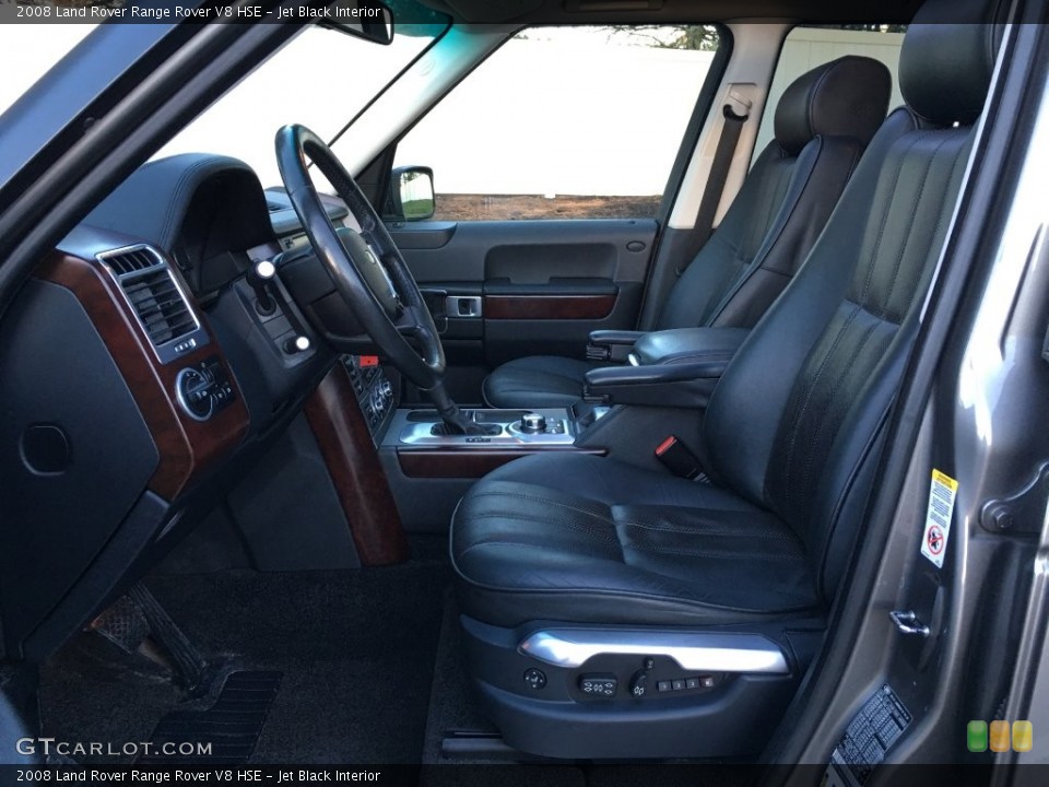 Jet Black Interior Front Seat for the 2008 Land Rover Range Rover V8 HSE #138711897