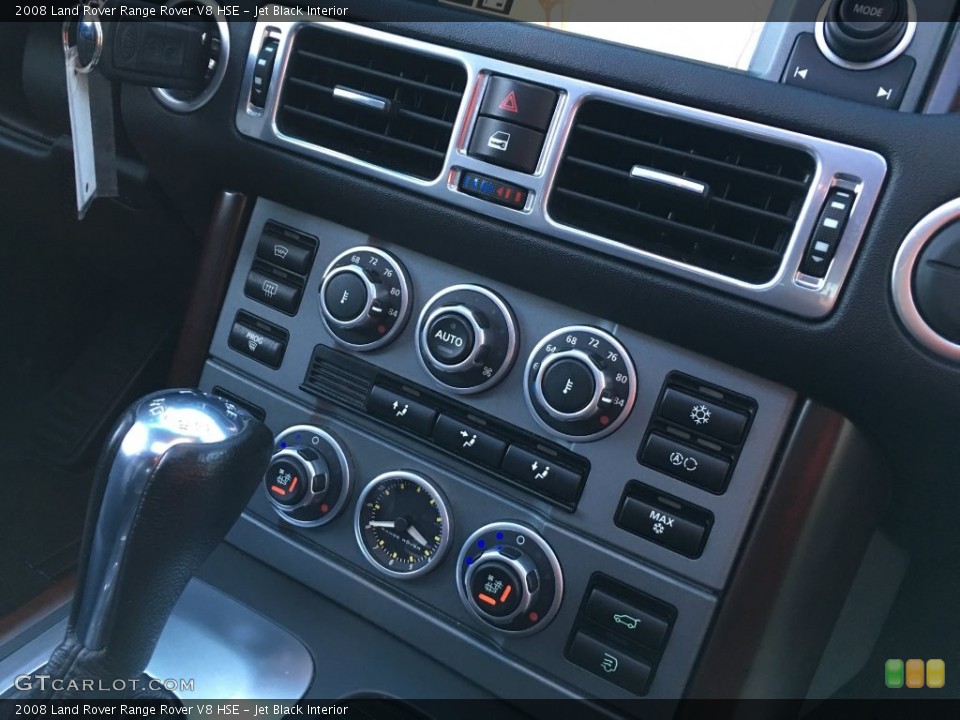 Jet Black Interior Controls for the 2008 Land Rover Range Rover V8 HSE #138712668