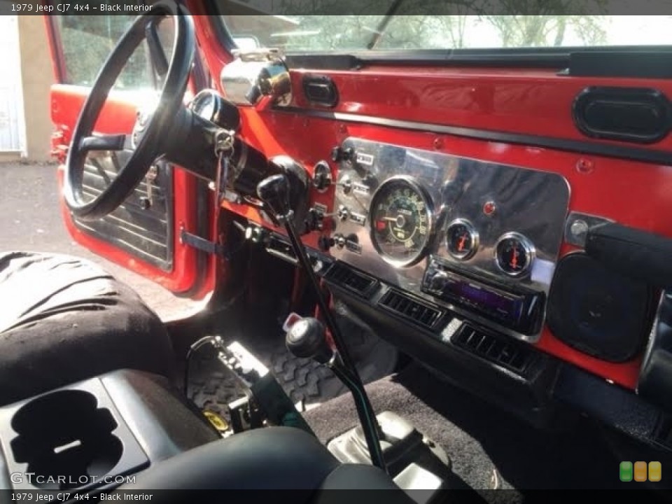 Black Interior Dashboard for the 1979 Jeep CJ7 4x4 #138714399