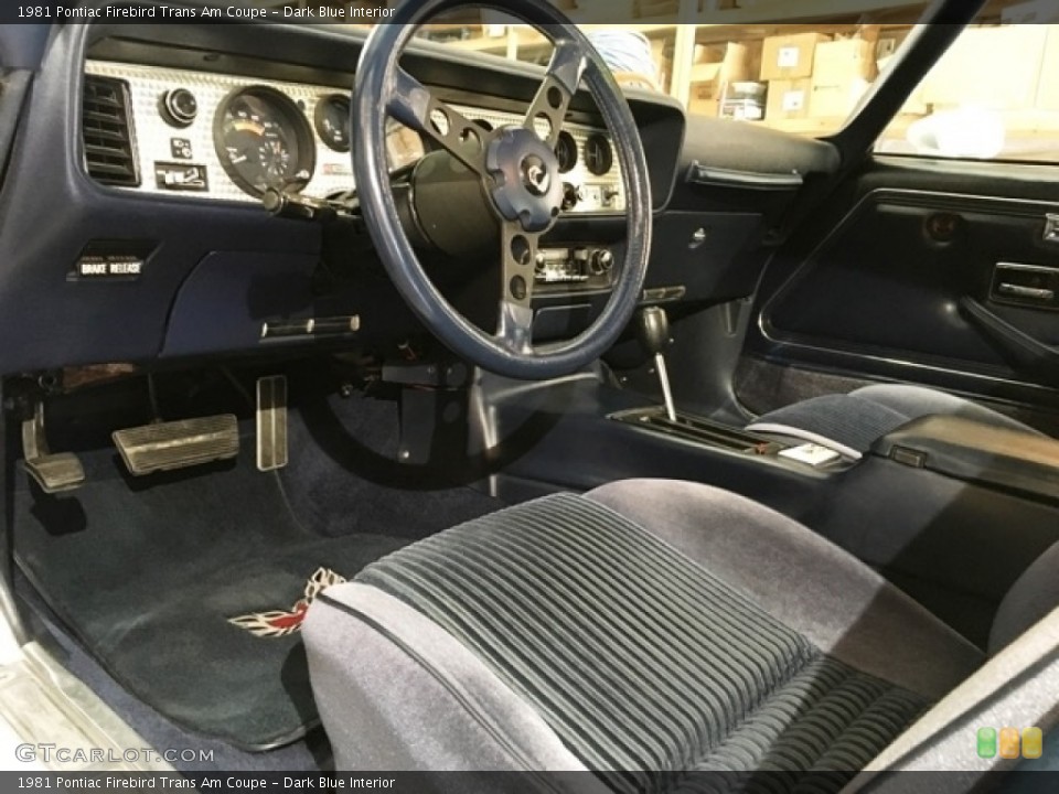 Dark Blue Interior Photo for the 1981 Pontiac Firebird Trans Am Coupe #138714903