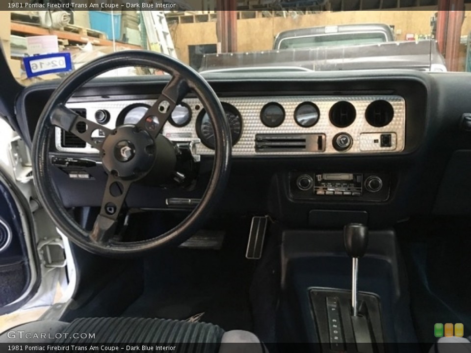 Dark Blue Interior Dashboard for the 1981 Pontiac Firebird Trans Am Coupe #138715044