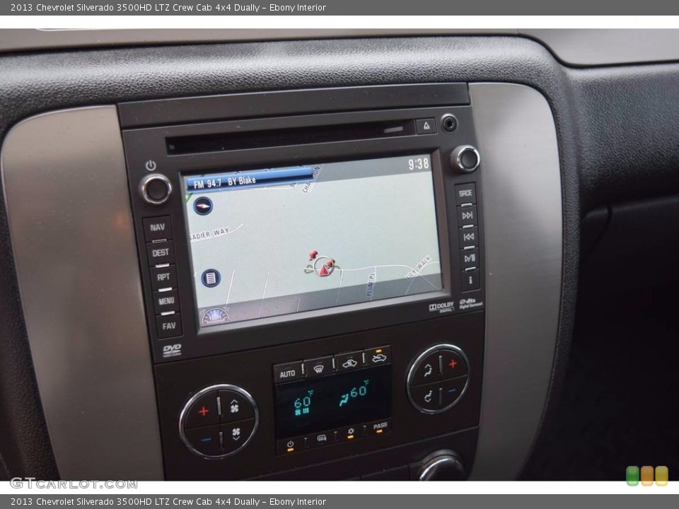 Ebony Interior Controls for the 2013 Chevrolet Silverado 3500HD LTZ Crew Cab 4x4 Dually #138715149