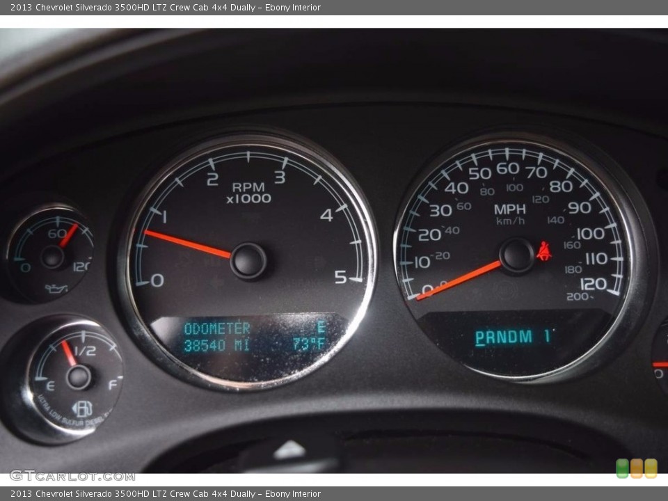 Ebony Interior Gauges for the 2013 Chevrolet Silverado 3500HD LTZ Crew Cab 4x4 Dually #138715170