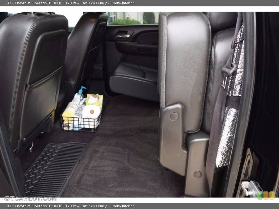 Ebony Interior Rear Seat for the 2013 Chevrolet Silverado 3500HD LTZ Crew Cab 4x4 Dually #138715191