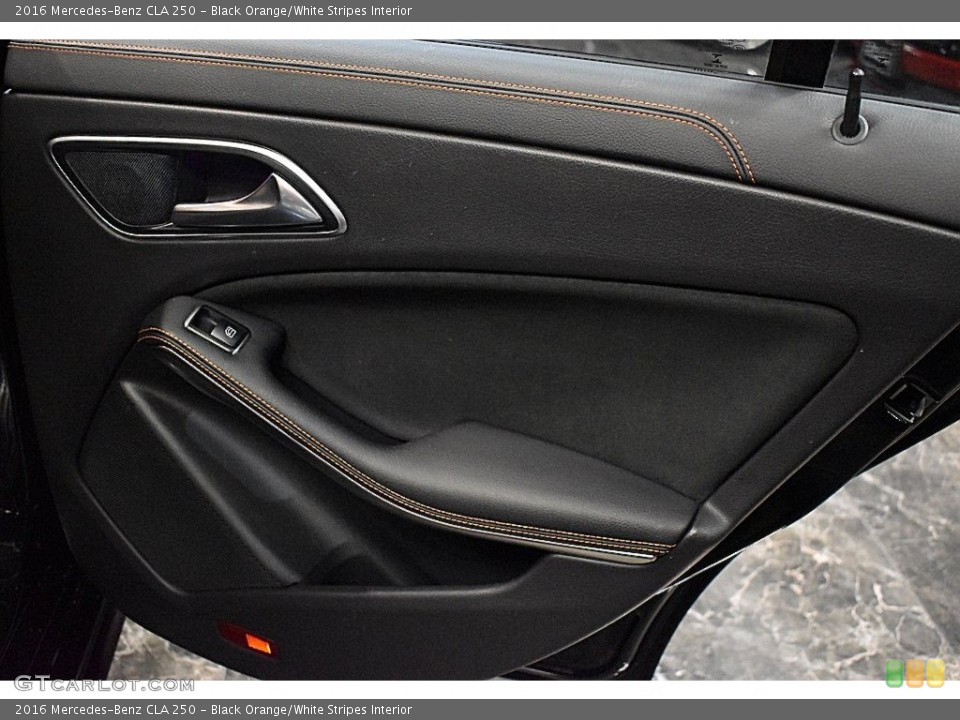 Black Orange/White Stripes Interior Door Panel for the 2016 Mercedes-Benz CLA 250 #138715197