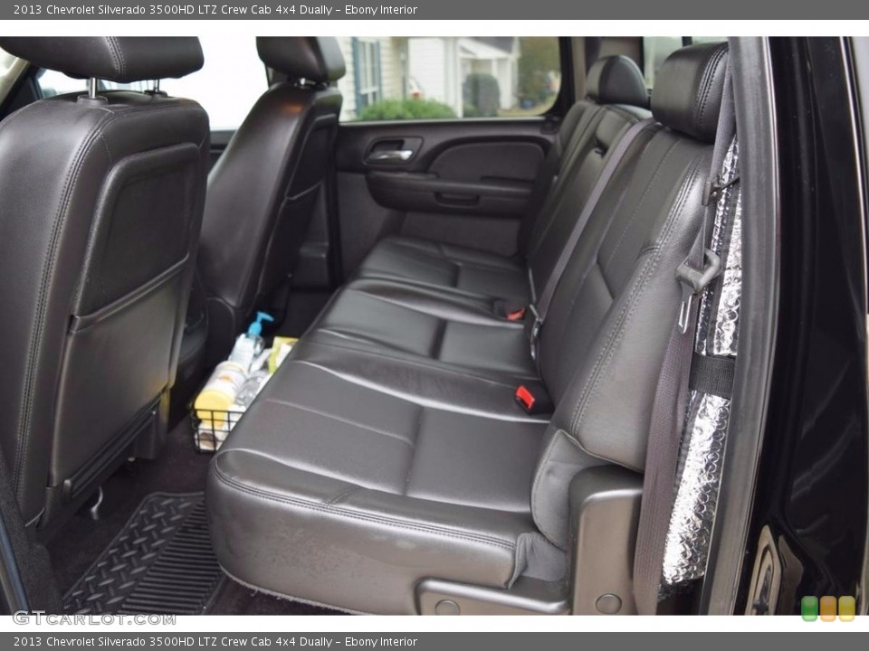 Ebony Interior Rear Seat for the 2013 Chevrolet Silverado 3500HD LTZ Crew Cab 4x4 Dually #138715272