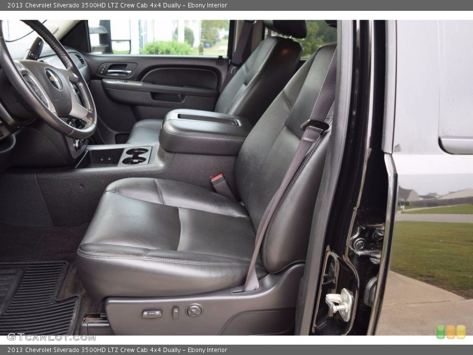 Ebony Interior Front Seat for the 2013 Chevrolet Silverado 3500HD LTZ Crew Cab 4x4 Dually #138715359