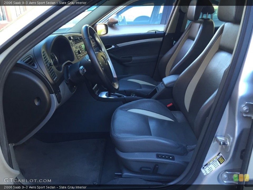 Slate Gray Interior Front Seat for the 2006 Saab 9-3 Aero Sport Sedan #138716613