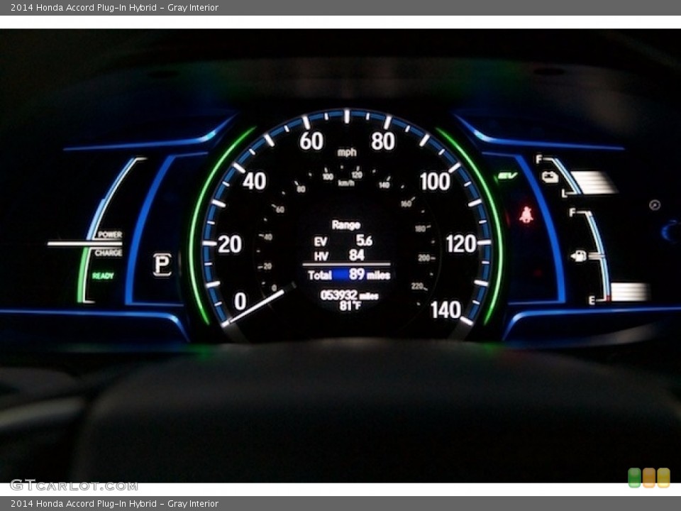 Gray Interior Gauges for the 2014 Honda Accord Plug-In Hybrid #138716901