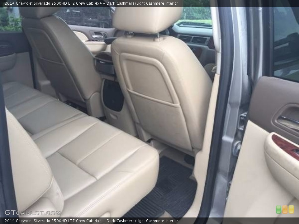 Dark Cashmere/Light Cashmere Interior Rear Seat for the 2014 Chevrolet Silverado 2500HD LTZ Crew Cab 4x4 #138718140