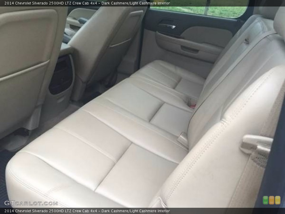 Dark Cashmere/Light Cashmere Interior Rear Seat for the 2014 Chevrolet Silverado 2500HD LTZ Crew Cab 4x4 #138718161