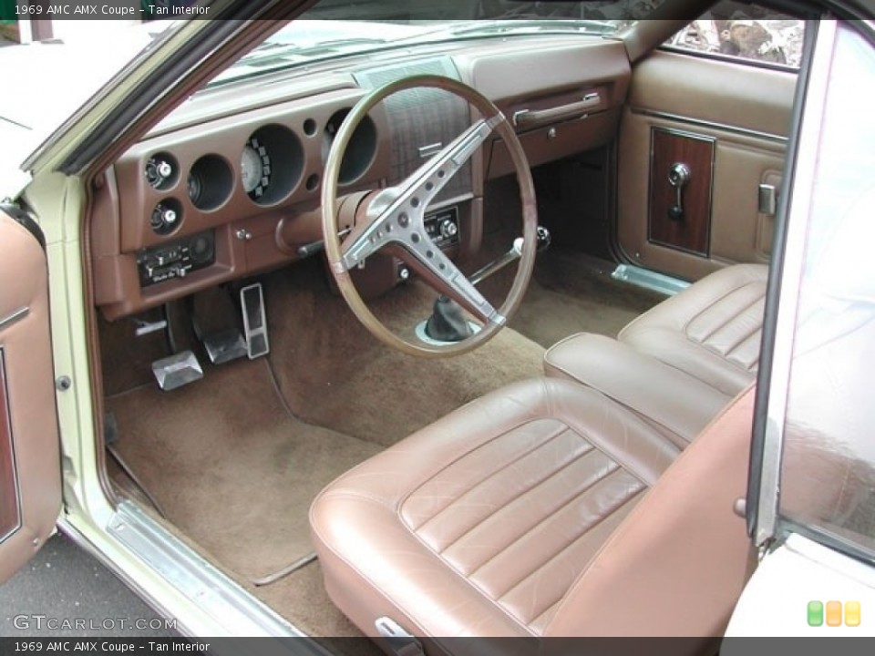Tan 1969 AMC AMX Interiors