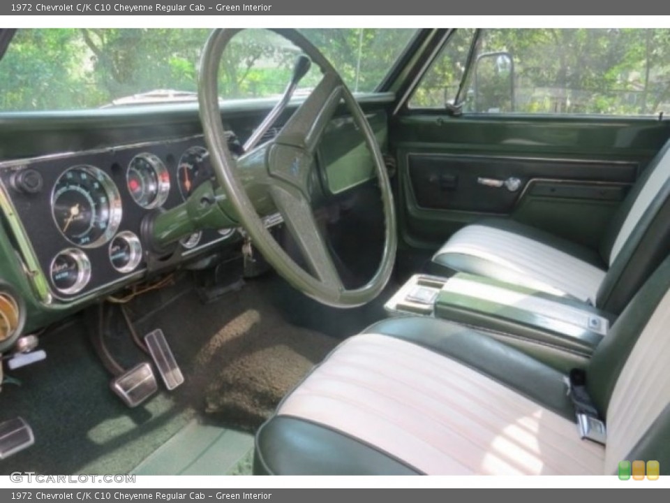 Green Interior Photo for the 1972 Chevrolet C/K C10 Cheyenne Regular Cab #138719154