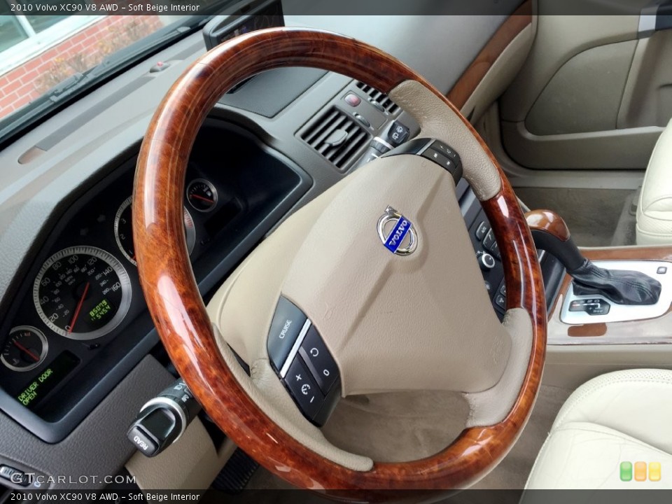 Soft Beige Interior Steering Wheel for the 2010 Volvo XC90 V8 AWD #138720294