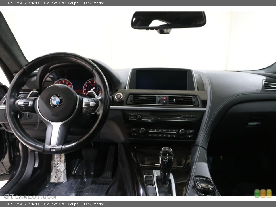 Black Interior Dashboard for the 2015 BMW 6 Series 640i xDrive Gran Coupe #138720387
