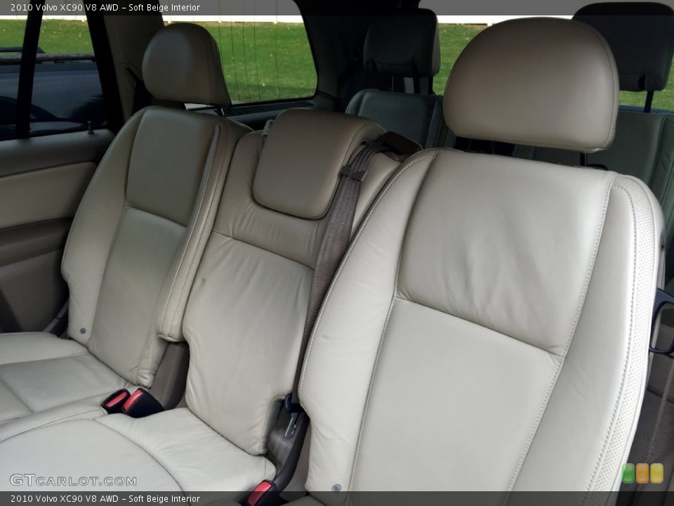 Soft Beige Interior Rear Seat for the 2010 Volvo XC90 V8 AWD #138720402