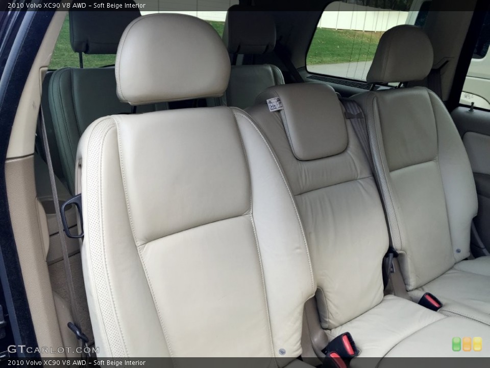 Soft Beige Interior Rear Seat for the 2010 Volvo XC90 V8 AWD #138720414