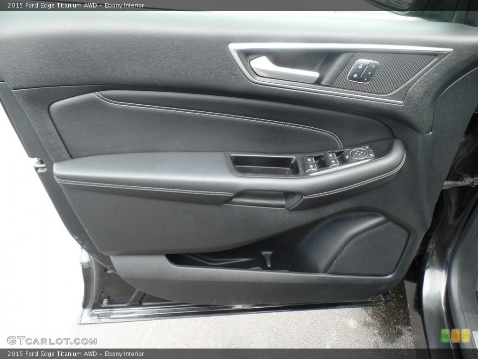 Ebony Interior Door Panel for the 2015 Ford Edge Titanium AWD #138721467