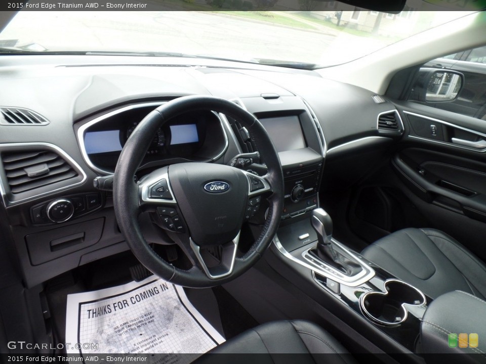 Ebony Interior Front Seat for the 2015 Ford Edge Titanium AWD #138721533