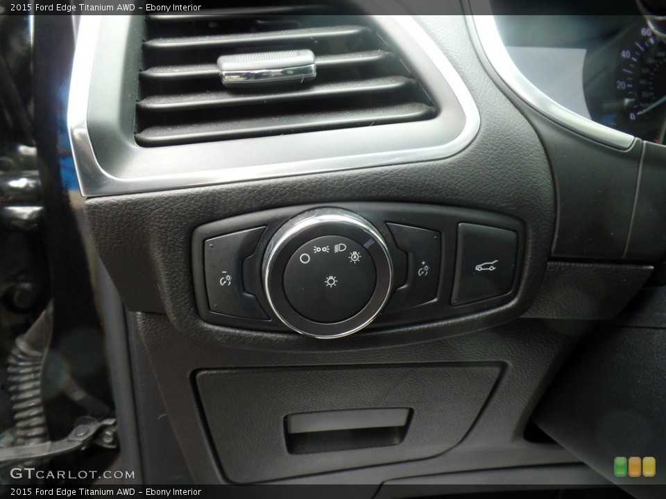 Ebony Interior Controls for the 2015 Ford Edge Titanium AWD #138721608