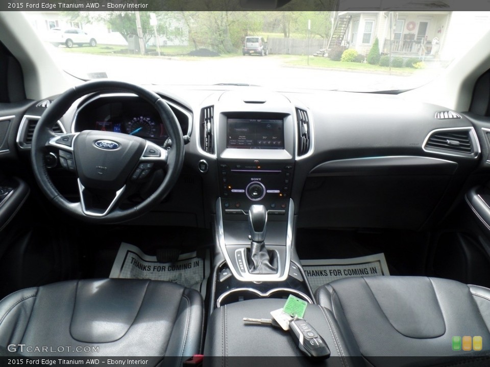 Ebony Interior Photo for the 2015 Ford Edge Titanium AWD #138721869