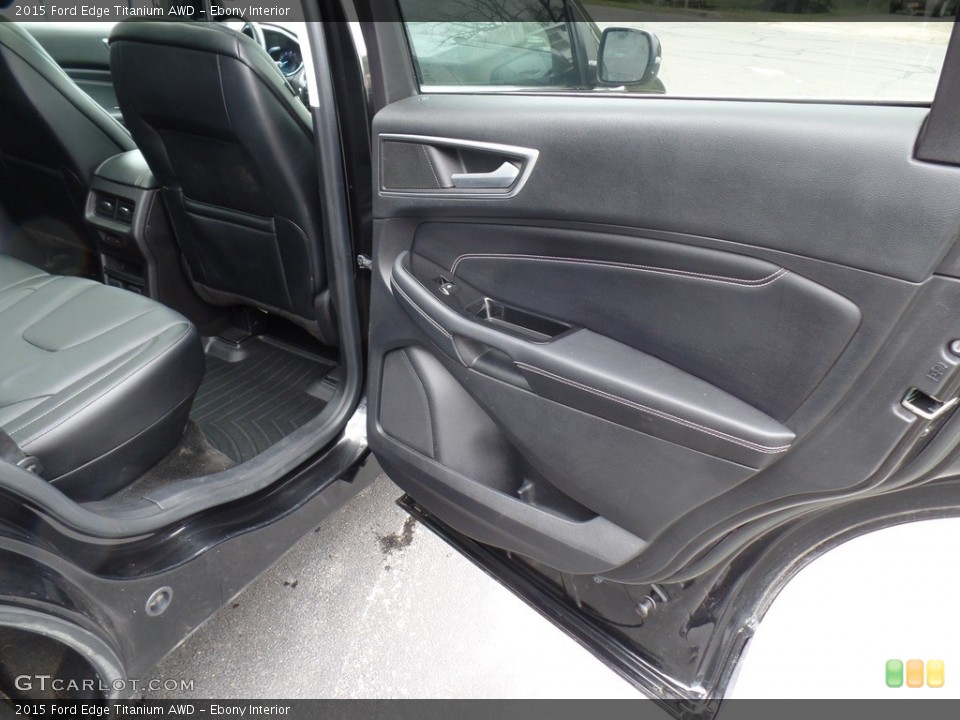 Ebony Interior Door Panel for the 2015 Ford Edge Titanium AWD #138721995