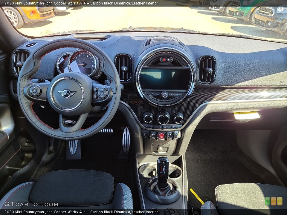 Carbon Black Dinamica/Leather Interior Dashboard for the 2020 Mini Countryman John Cooper Works All4 #138722457