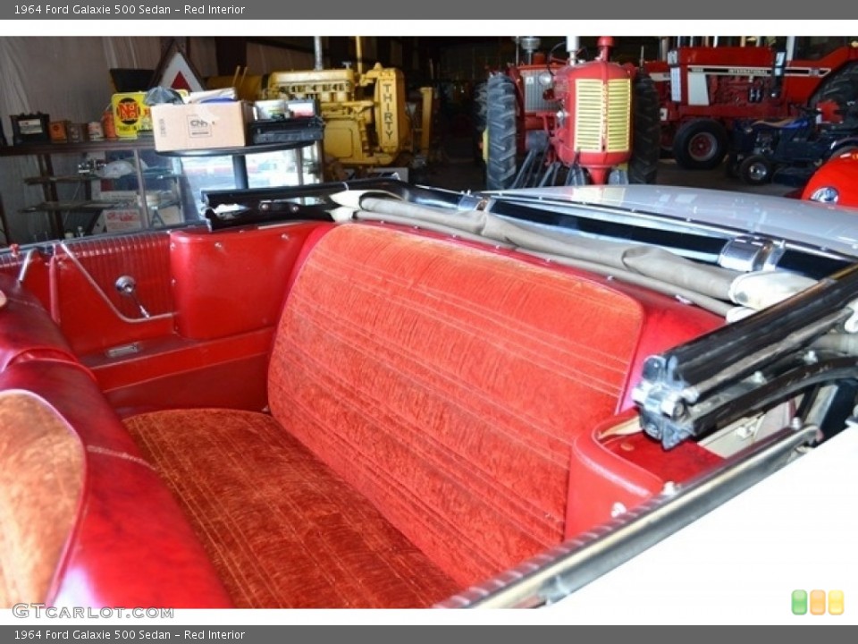 Red Interior Rear Seat for the 1964 Ford Galaxie 500 Sedan #138722589