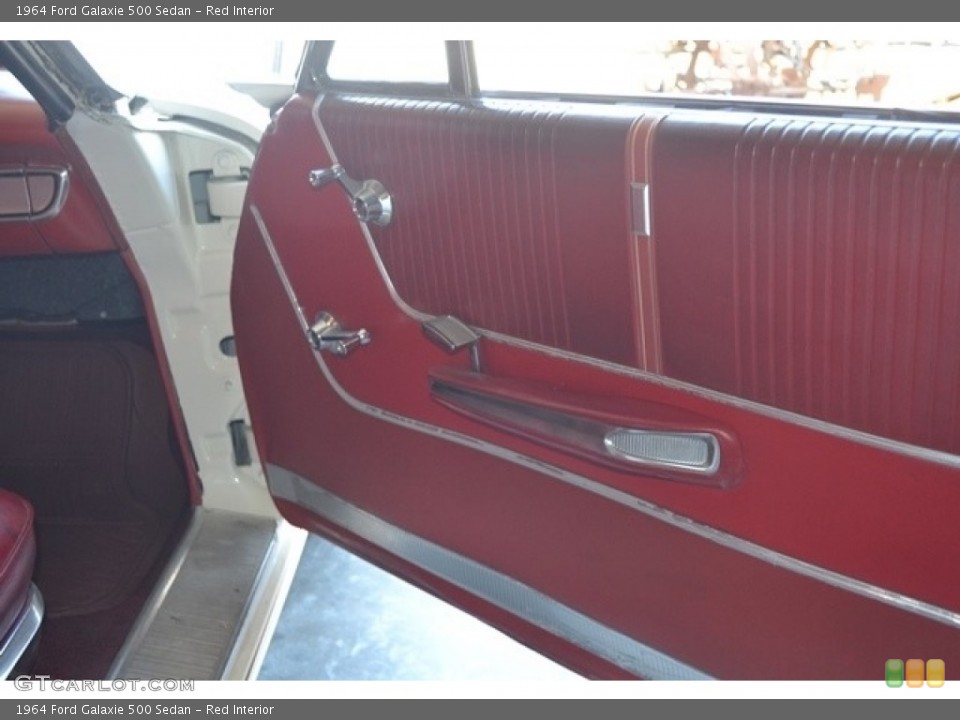 Red Interior Door Panel for the 1964 Ford Galaxie 500 Sedan #138722607