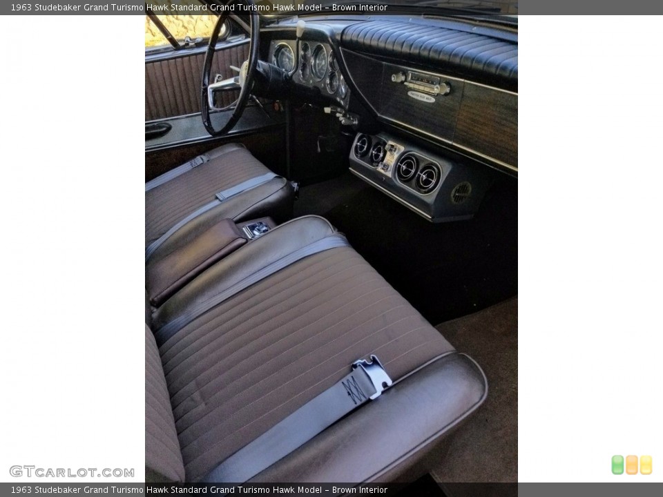 Brown Interior Photo for the 1963 Studebaker Grand Turismo Hawk  #138723501