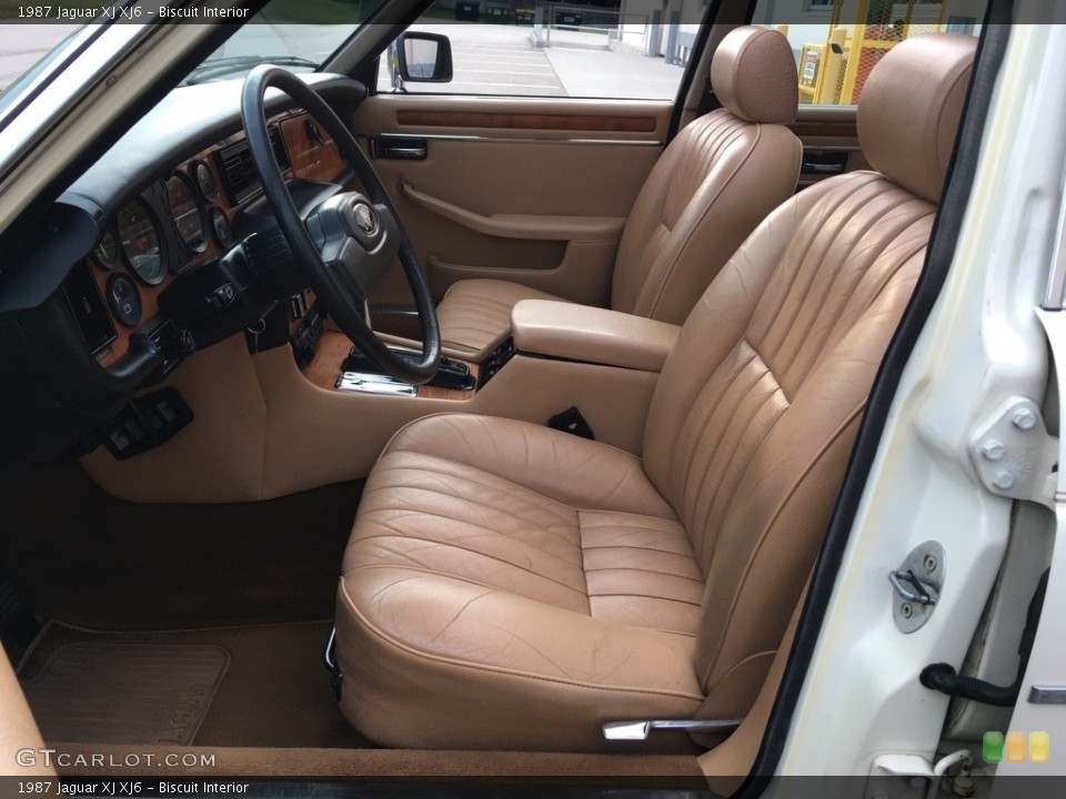 Biscuit Interior Front Seat for the 1987 Jaguar XJ XJ6 #138723690