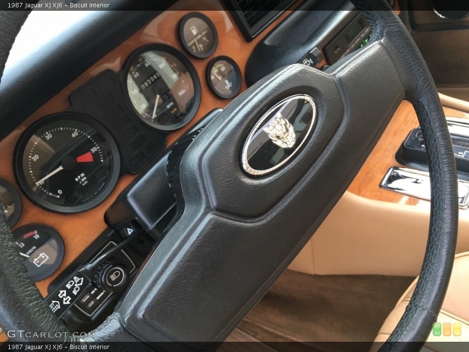 Biscuit Interior Steering Wheel for the 1987 Jaguar XJ XJ6 #138724932