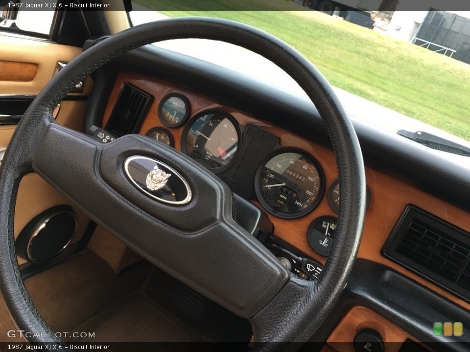 Biscuit Interior Steering Wheel for the 1987 Jaguar XJ XJ6 #138724950