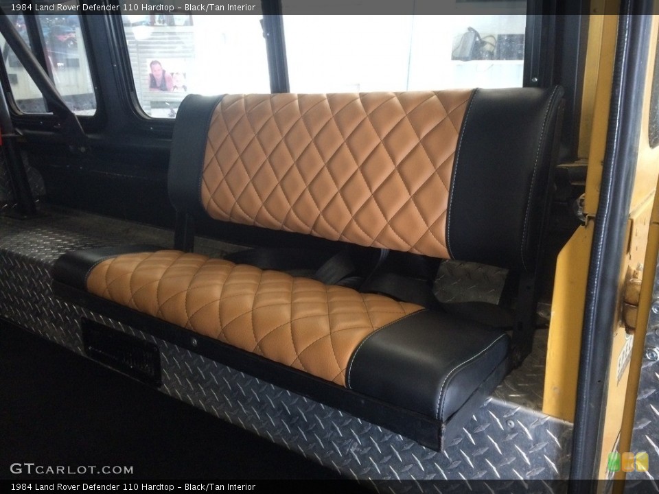 Black/Tan Interior Rear Seat for the 1984 Land Rover Defender 110 Hardtop #138724977