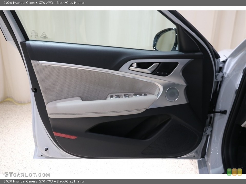 Black/Gray Interior Door Panel for the 2020 Hyundai Genesis G70 AWD #138725820