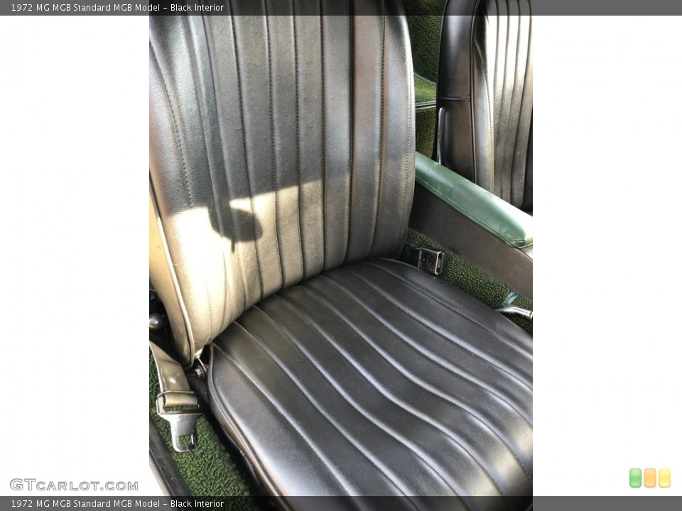Black Interior Front Seat for the 1972 MG MGB  #138726918