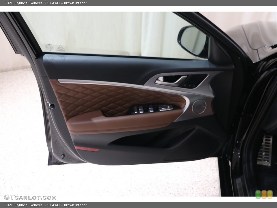 Brown Interior Door Panel for the 2020 Hyundai Genesis G70 AWD #138727569