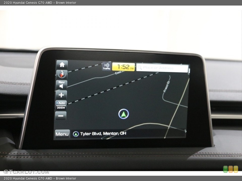 Brown Interior Navigation for the 2020 Hyundai Genesis G70 AWD #138727683