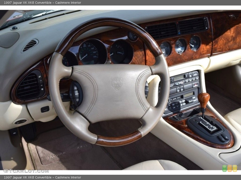 Cashmere Interior Steering Wheel for the 1997 Jaguar XK XK8 Convertible #138727980