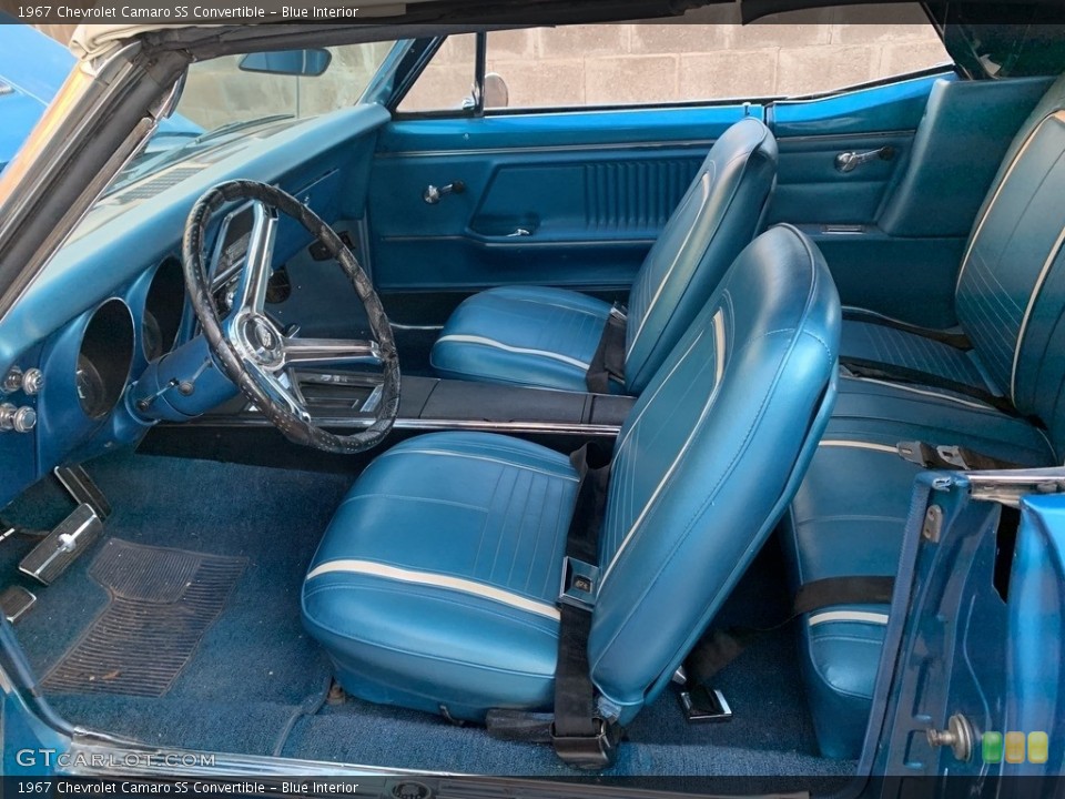 Blue Interior Photo for the 1967 Chevrolet Camaro SS Convertible #138728661