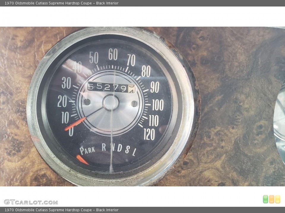 Black Interior Gauges for the 1970 Oldsmobile Cutlass Supreme Hardtop Coupe #138729273