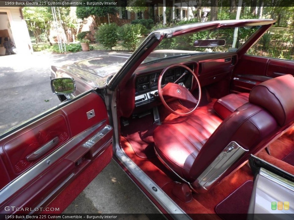 Burgundy Interior Photo for the 1969 Buick Electra 225 Custom Convertible #138732537