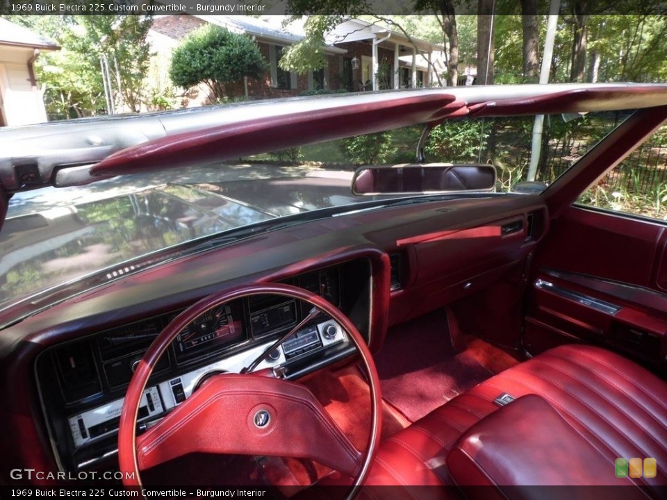 Burgundy Interior Dashboard for the 1969 Buick Electra 225 Custom Convertible #138732576