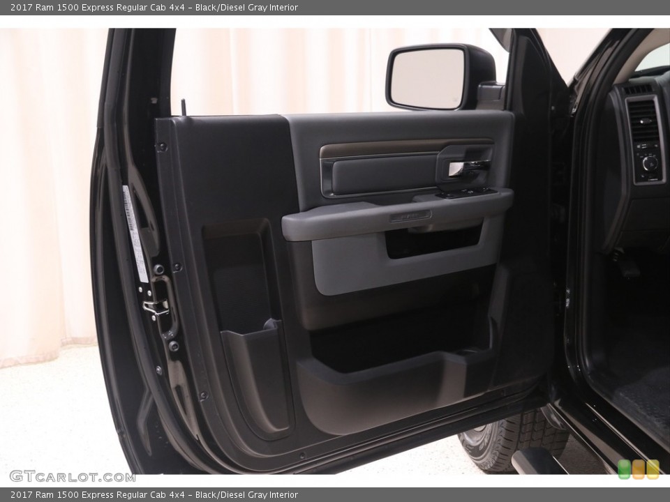 Black/Diesel Gray Interior Door Panel for the 2017 Ram 1500 Express Regular Cab 4x4 #138732600