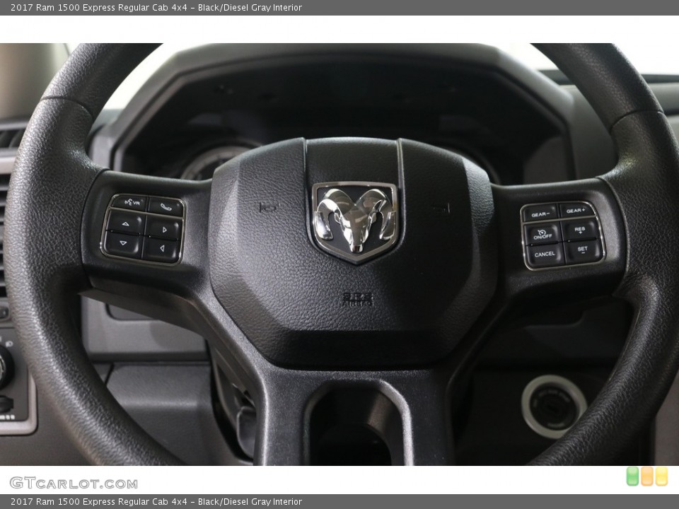 Black/Diesel Gray Interior Steering Wheel for the 2017 Ram 1500 Express Regular Cab 4x4 #138732654